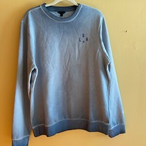 Guess Unisex Blue Distressed  Crewneck Sweater NWT size L